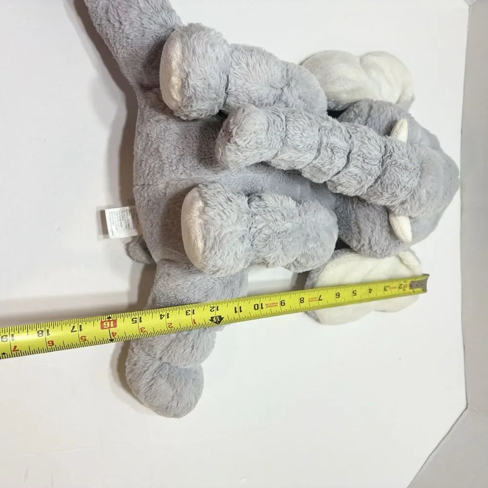 Baby Ganz Plush Elephant Jellybean Gray Medium Stuffed Animal Toy